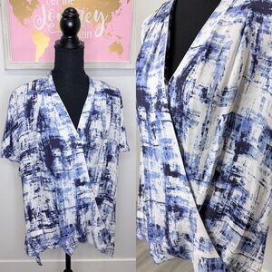 Classiques Entier Faux Wrap Silk Blouse